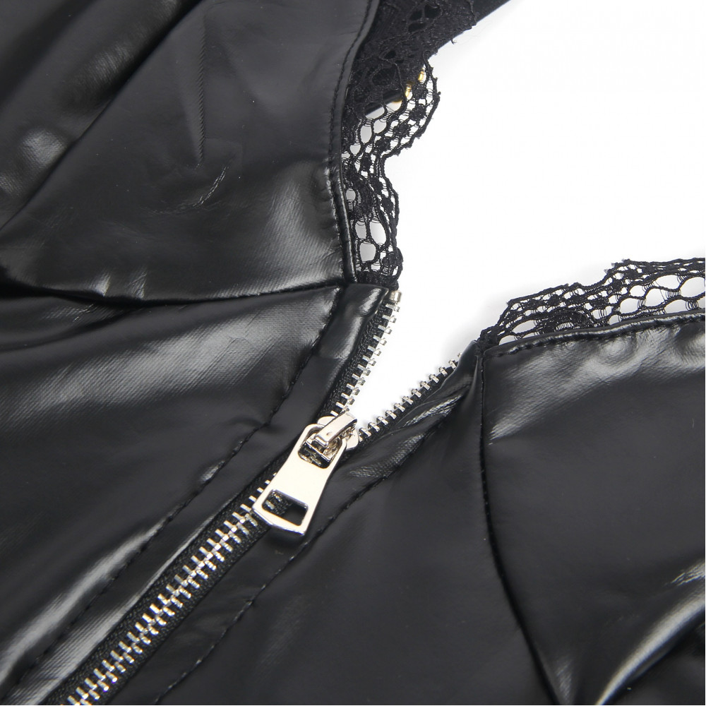 Разное - Корсет с подтяжками и подвязками Star Night на молнии, черный, S 4