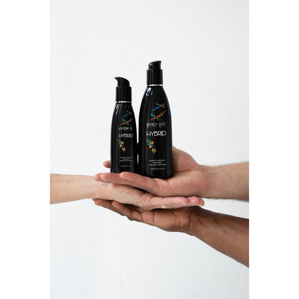 Різне - Лубрикант універсальний Wicked Hybrid на водній/силіконовій основі, 240 мл 4