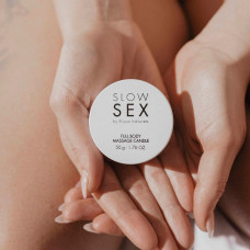 Масажна свічка з оліями ароматна Bijoux Indiscrets Massage Candle Slow Sex, 50 мл