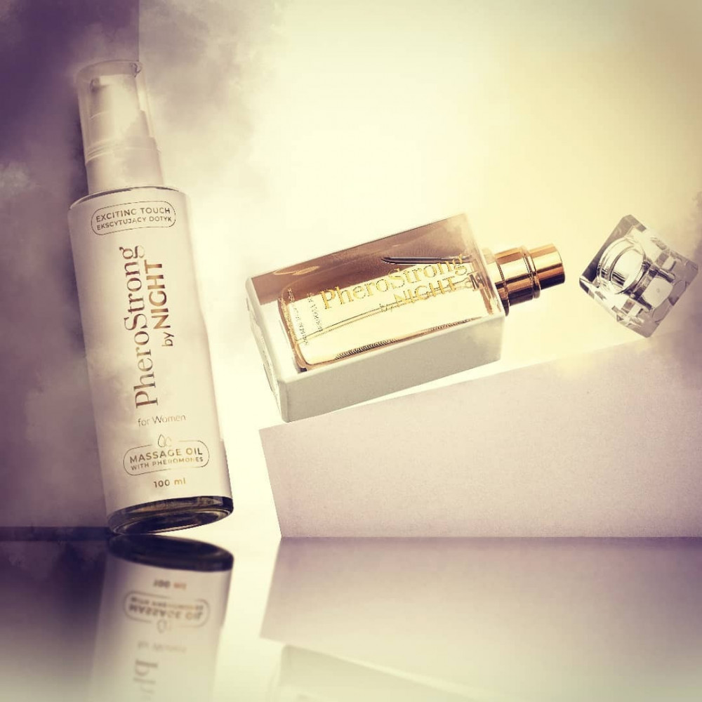 Різне - Масажна олія з феромонами для жінок PheroStrong by Night, 100 мл 1