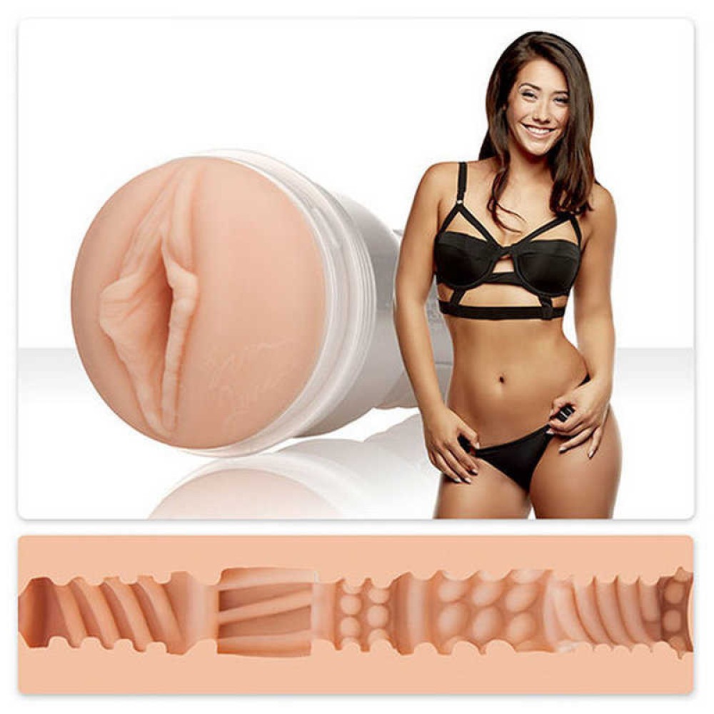 Секс игрушки - Мастурбатор вагина в колбе FleshLight Eva Lovia, киберкожа, телесный