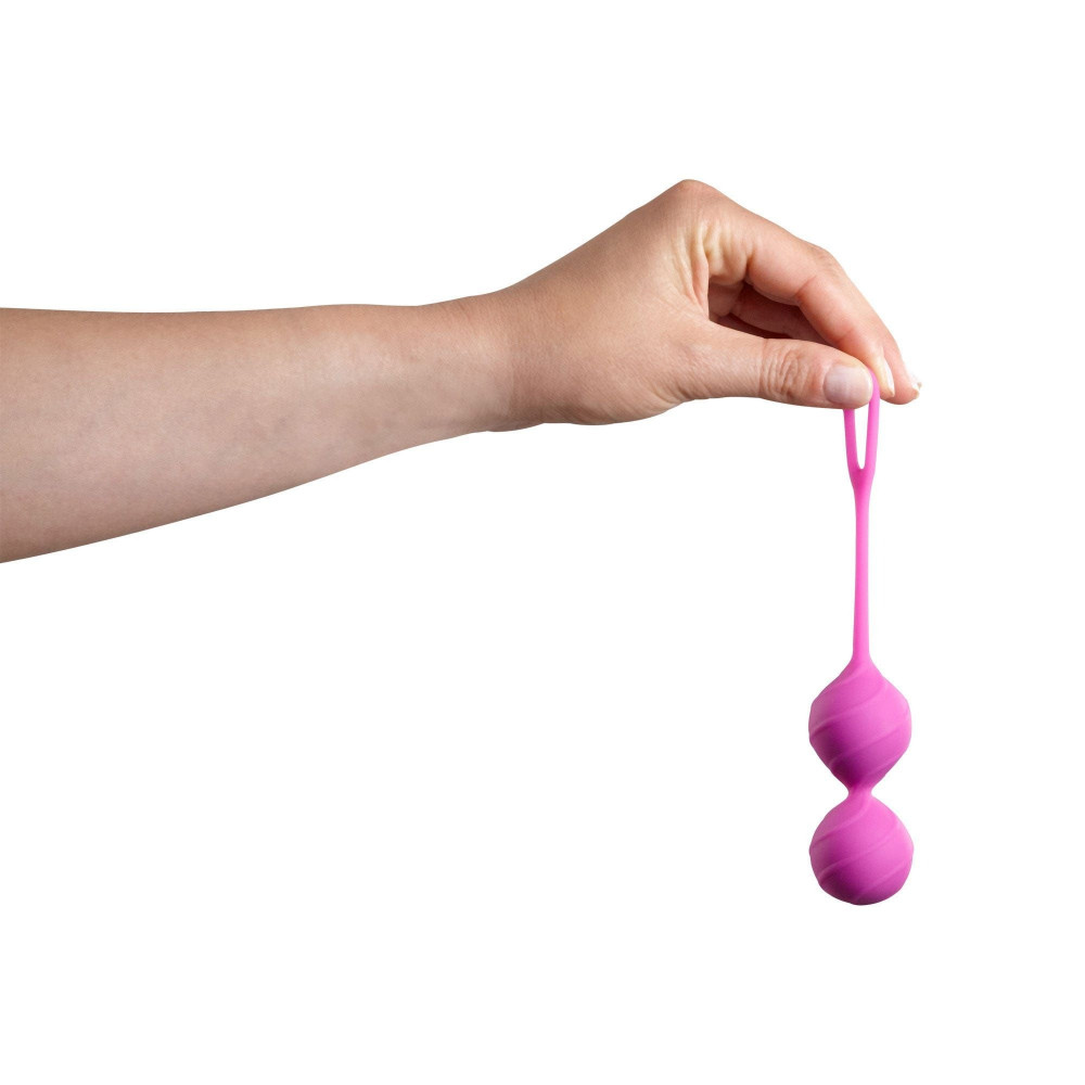 Вагинальные шарики и тренажеры - Вагинальные шарики рельефные Honeybuns Pretty Violet Miss V, розовые 2