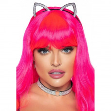 Набор аксессуаров Bling Kitty Leg Avenue со стразами, ушки и чокер