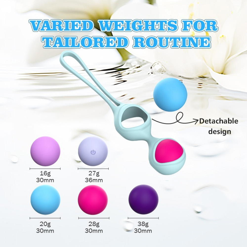 Вагинальные шарики и тренажеры - Набор разноцветных вагинальных виброшариков Every Night Toys с вибрацией и дистанционным пультом 2