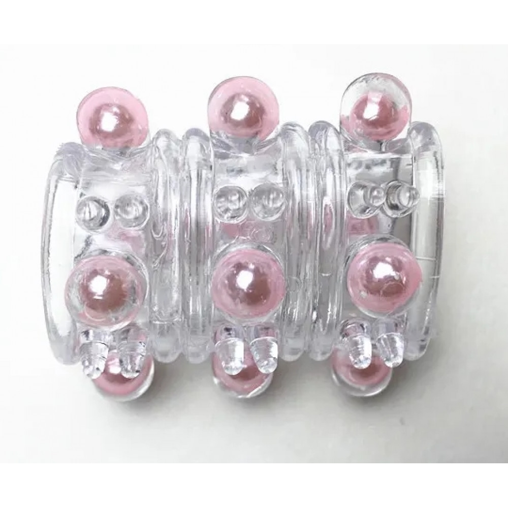 Разное - Насадка стимулирующая AR028-05 Light pink, ( 1 шт ) 1