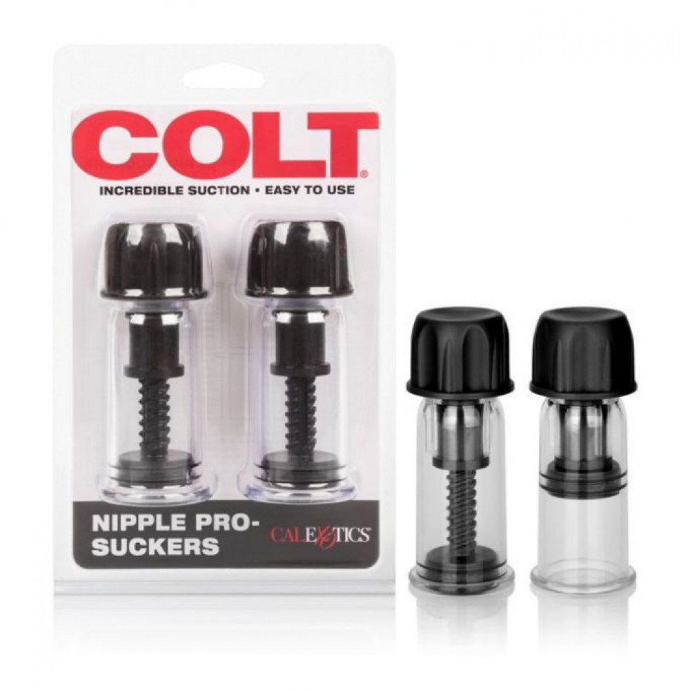 БДСМ игрушки - Помпы для сосков COLT Nipple Pro-Suckers черные