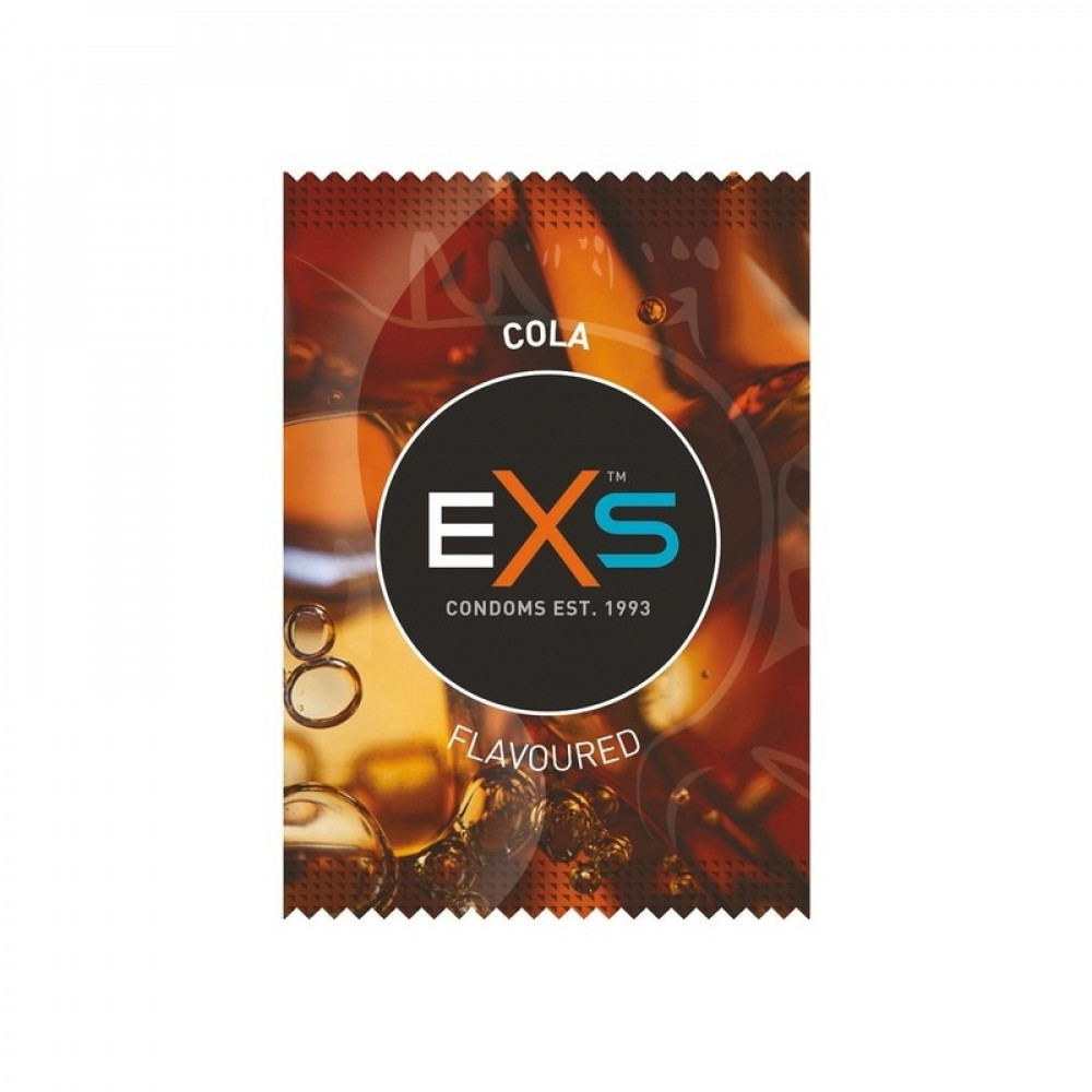 Презервативы - Презерватив EXS со вкусом Колы Flavoured Cola Веган за 5 шт