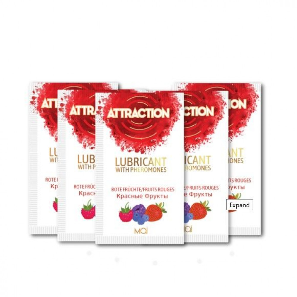 Пробники - Пробник лубриканта с феромонами MAI ATTRACTION LUBS RED FRUITS (10 мл)