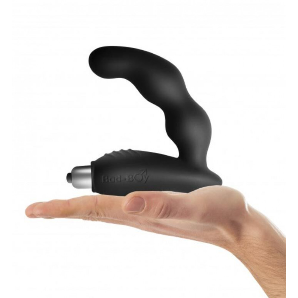 Массажеры простаты - Вибромассажер простаты Rocks Off Bad-Boy Black, массаж промежности, макс. диаметр 4 см 12