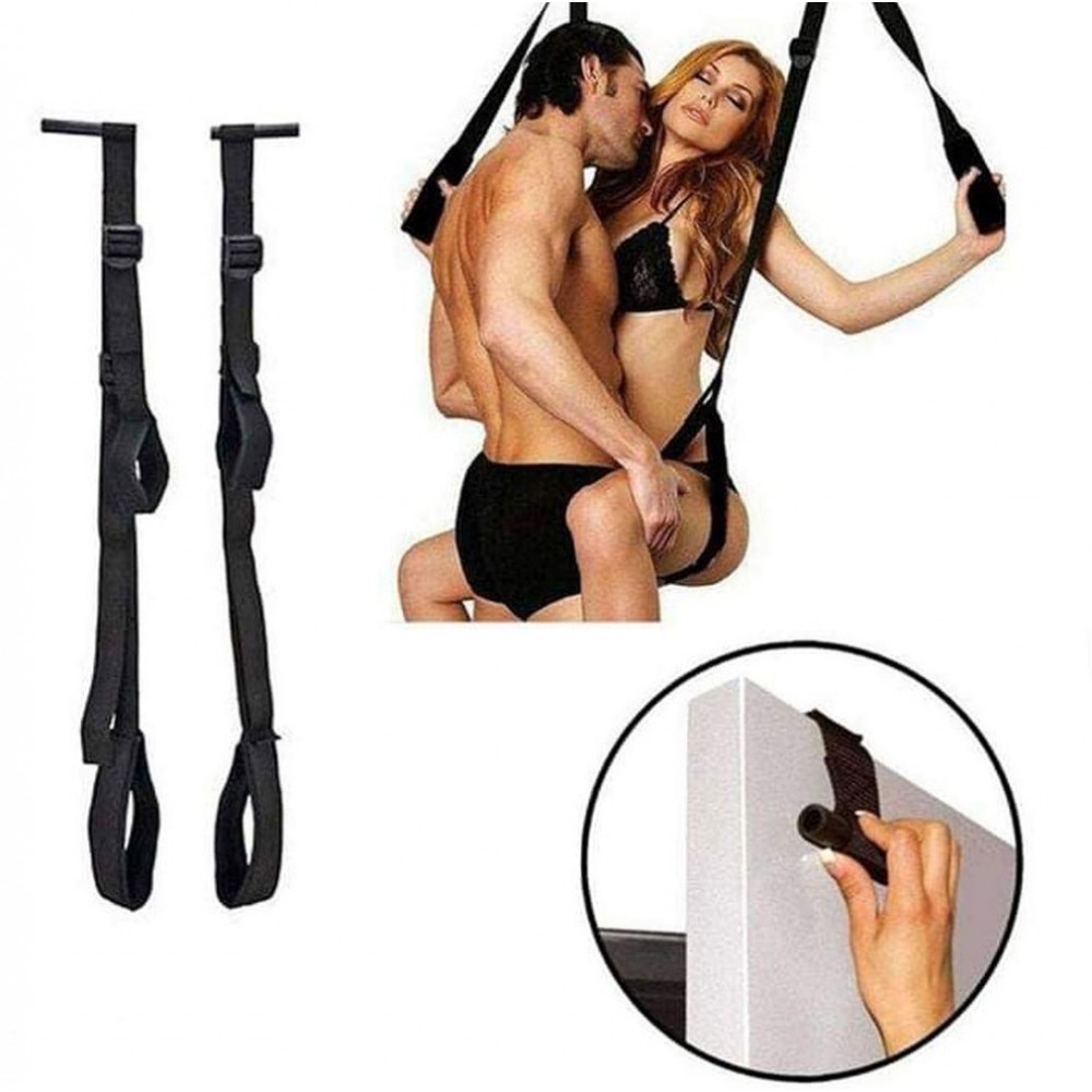 Різне - Секс-гойдалка Star Night із кріпленням на двері, чорні, One Size 1