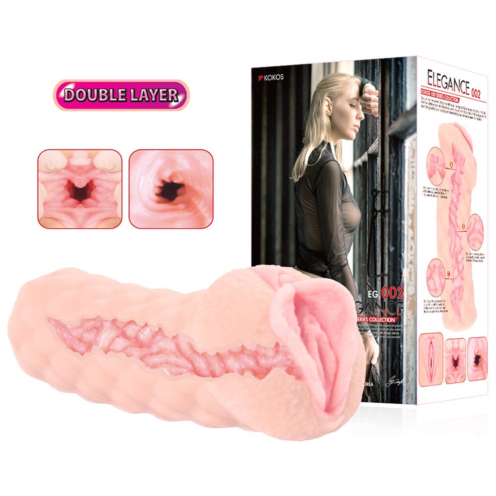 Мастурбаторы без вибрации - Мастурбатор Kokos Elegance 002 Double Layer 3
