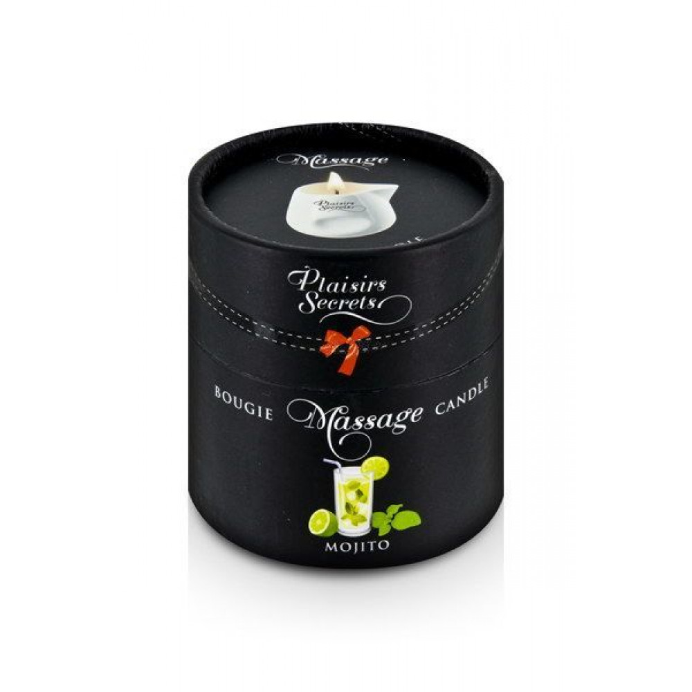 Массажные свечи - Массажная свеча Plaisirs Secrets Mojito (80 мл) подарочная упаковка, керамический сосуд 1