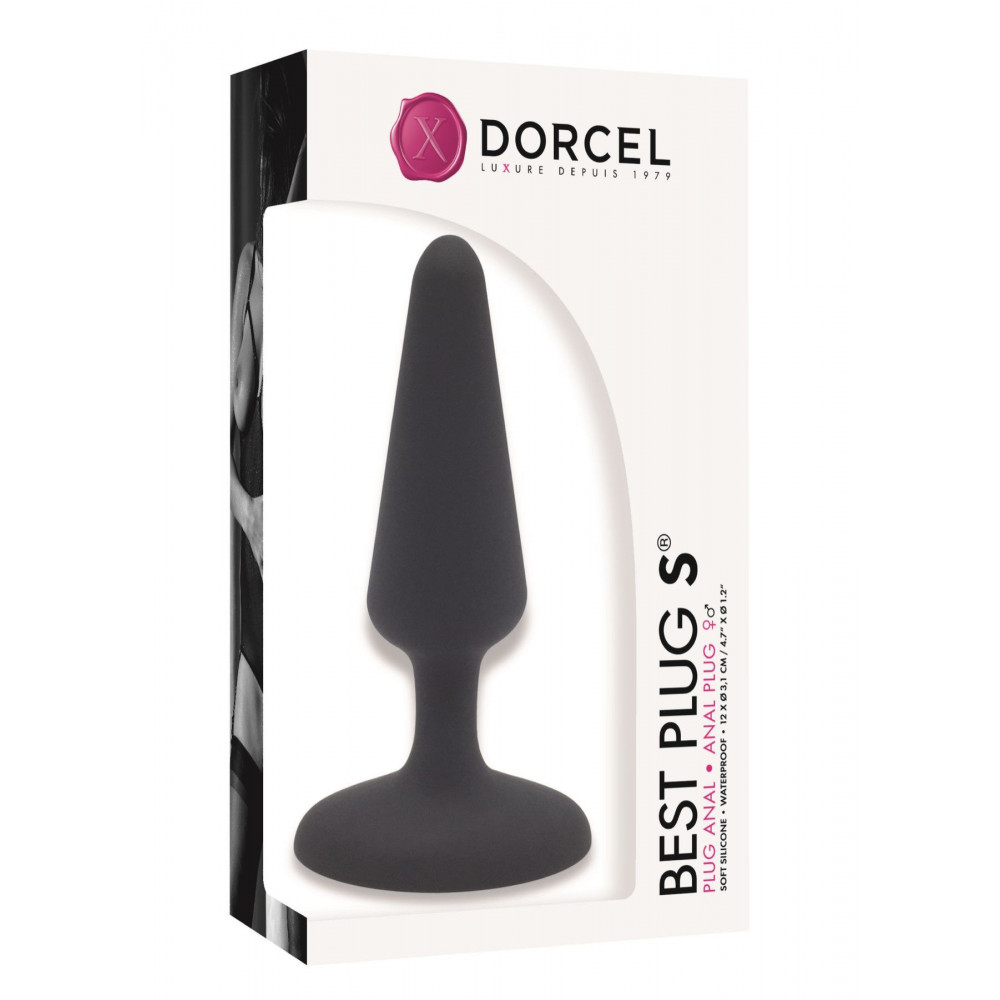 Анальная пробка - Анальная пробка Dorcel Best Plug S мягкий soft-touch силикон, макс. диаметр 3,1см 1