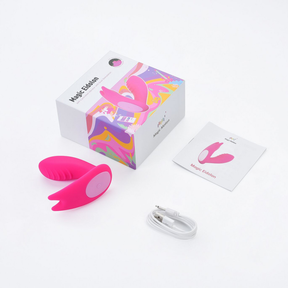 Смарт-вибратор - Смарт-вибратор Magic Motion Eidolon вагинально-клиторальный, 2 мотора, можно под одежду 3