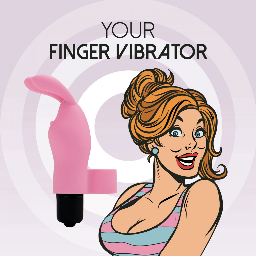 Мини вибраторы - Вибратор на палец FeelzToys Magic Finger Vibrator Pink 5