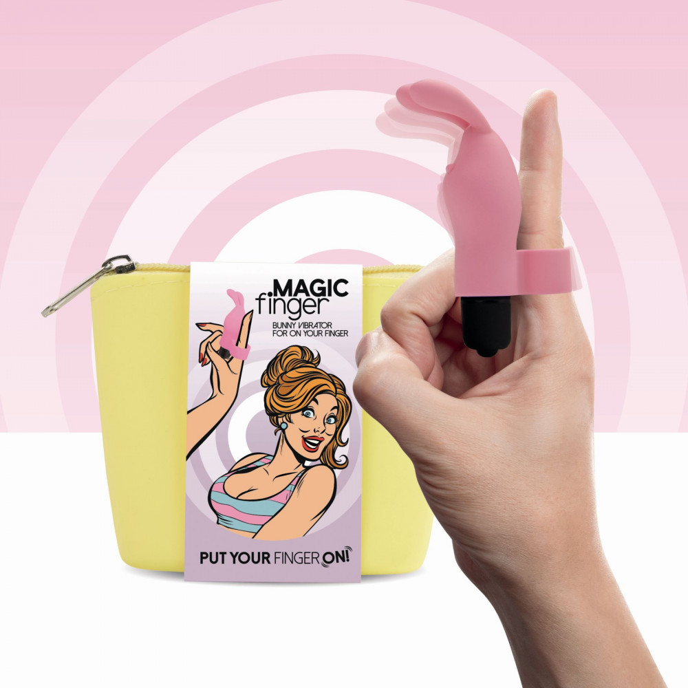 Мини вибраторы - Вибратор на палец FeelzToys Magic Finger Vibrator Pink