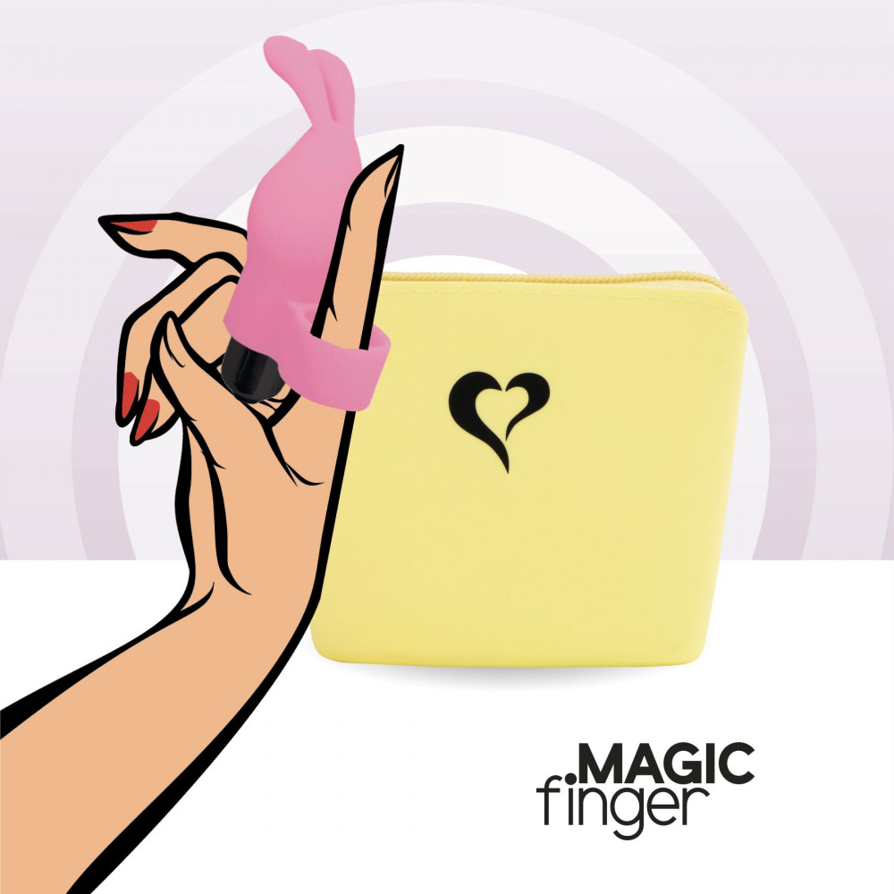 Мини вибраторы - Вибратор на палец FeelzToys Magic Finger Vibrator Pink 3