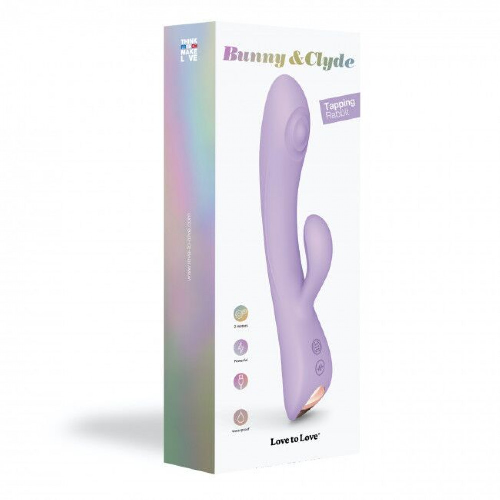 Вибратор-кролик - Вибратор-кролик с точечным массажем точки G - Love To Love Bunny&Clyde - Viva Mauve 5
