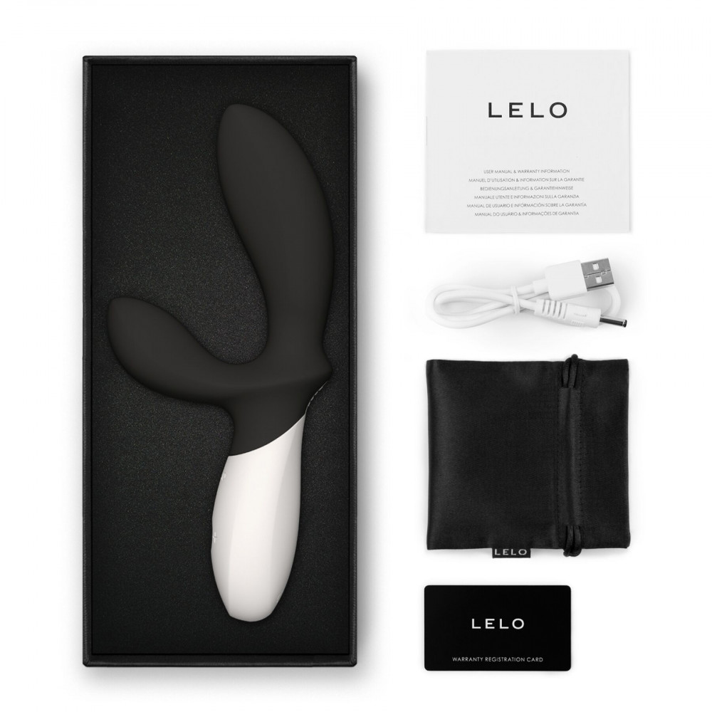 Вибратор-кролик - Массажер простаты LELO Loki Wave 2 Black, 2 мотора, манящее движение + вибрация 3