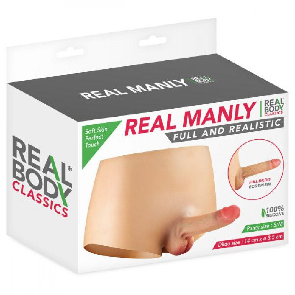 Фаллопротезы - Страпон Real Body — Real Manly full and realistic S/M 4