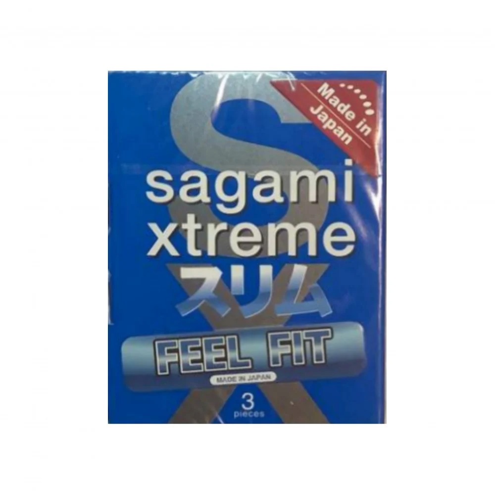 Презервативы - Супертонкие латексные презервативы Sagami Xtreme Feel Fit 3 шт 2