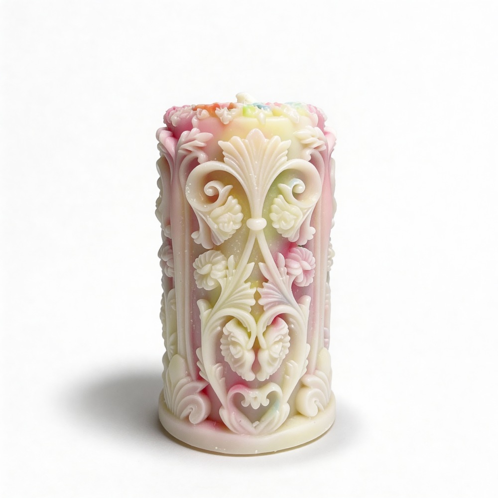  - Свічка низькотемпературна люмінесцентна рельєфна GlowKink VIP-концентрація, різнокольорова, 233 г 5