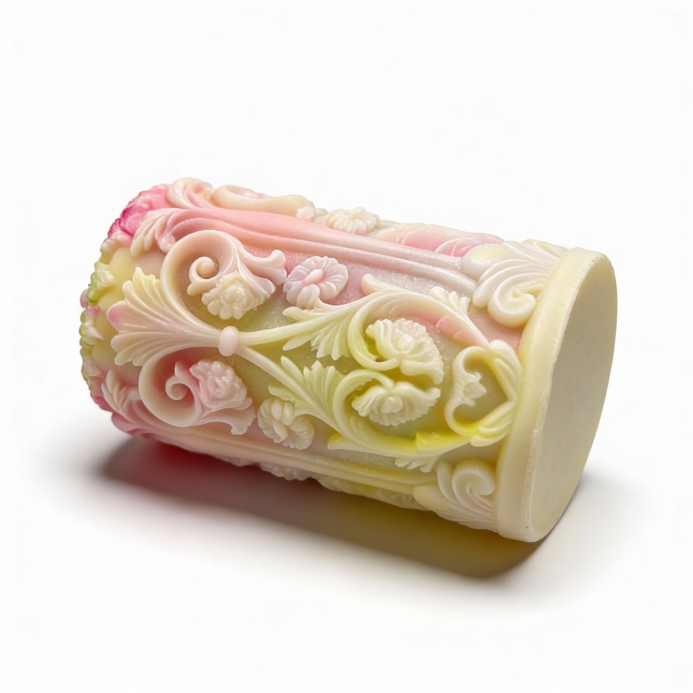  - Свічка низькотемпературна люмінесцентна рельєфна GlowKink VIP-концентрація, різнокольорова, 233 г 6