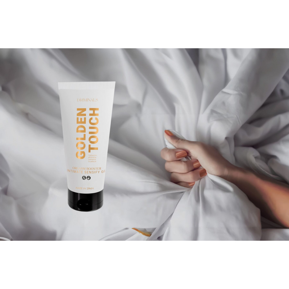 Женские смазки - Возбуждающий гель для клитора Driminals Golden Touch Orgasm Booster, 30 мл, разогрев и покалывание 2