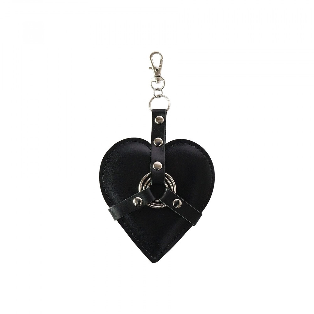 Секс приколы - Брелок на карабине для ключей Art of Sex Heart Angel, Черный