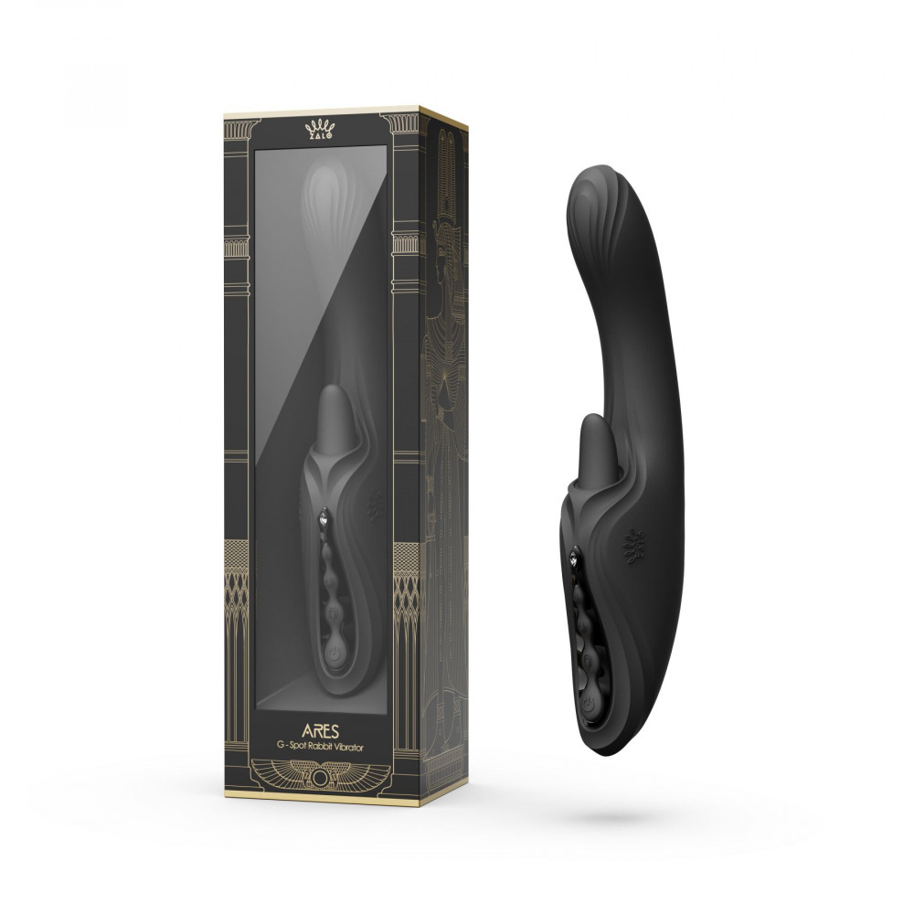 Вибратор-кролик - Вибратор-кролик Zalo Ares Obsidian Black 5