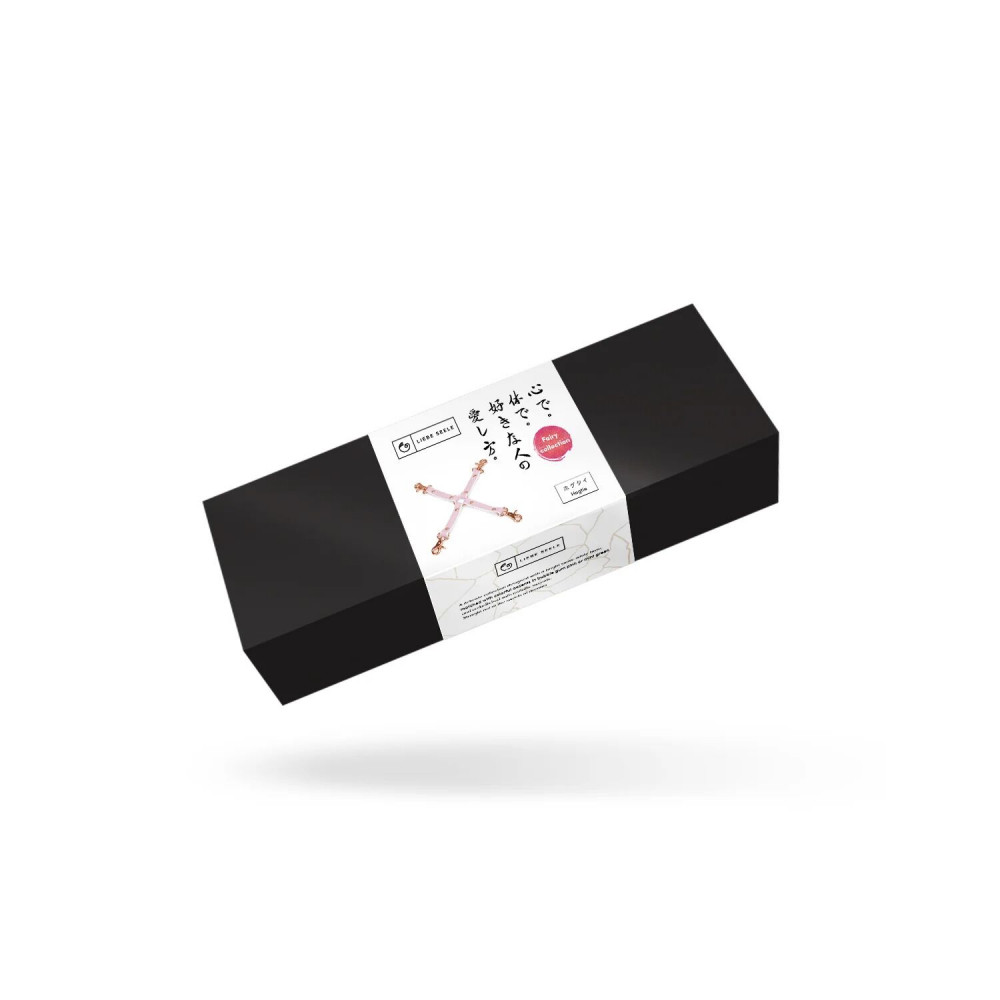 Наручники и ограничения - Крестовина Liebe Seele White & Pink Leather Hogtie 1