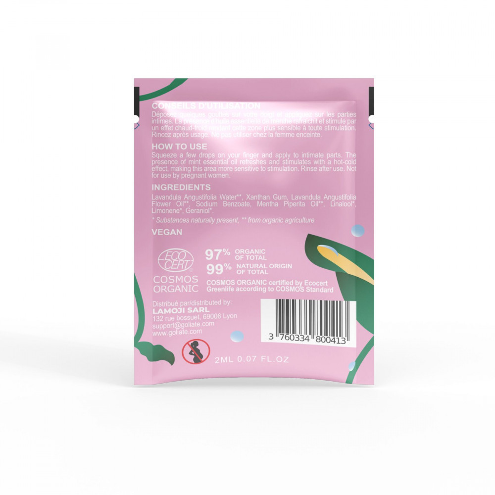 Жіночі змазки - Пробник стимулювального гелю для клітора Goliate Gel Plaisir Féminin 2 мл 1