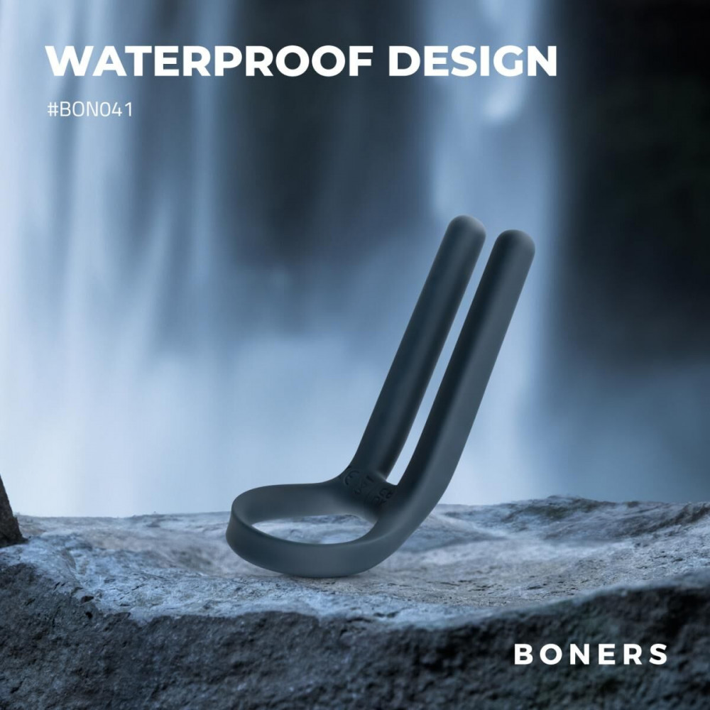 Эрекционные кольца с вибрацией - Эрекционное кольцо Boners Cockring & Ball Stimulator 10