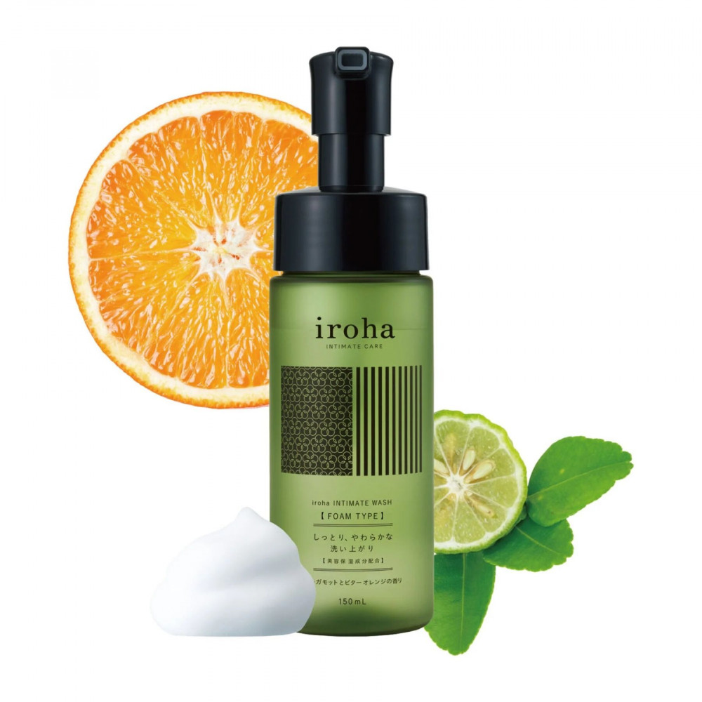 Лубриканты - Пена для интимного ухода Iroha Intimate Wash Foam Type Bergamot and Bitter Orange 150 мл 1