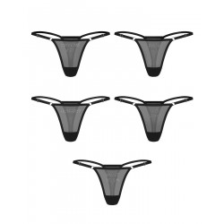 Набір трусиків Obsessive Violami 5-pack thong S/M