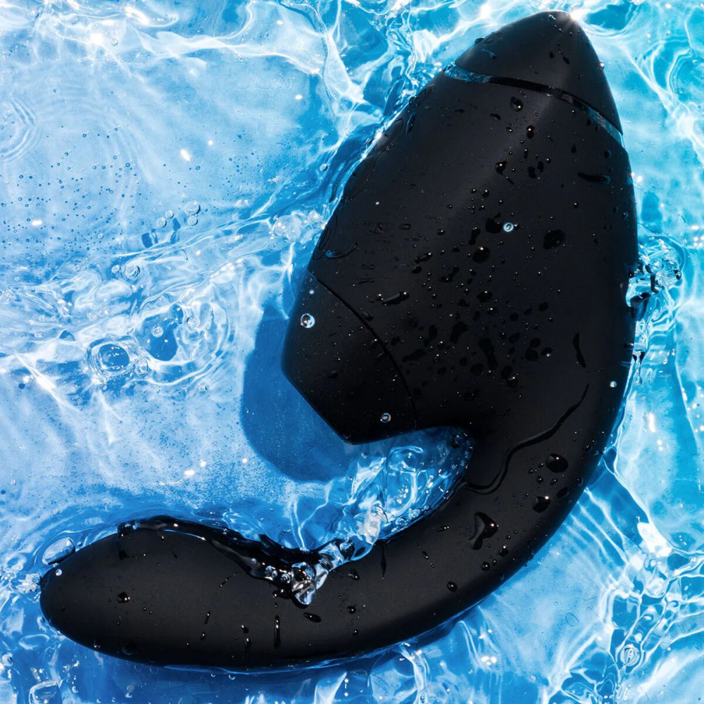 Вакуумный вибратор - Двойной вакуумный клиторальный стимулятор с вибрацией Womanizer Next Duo - Black 9