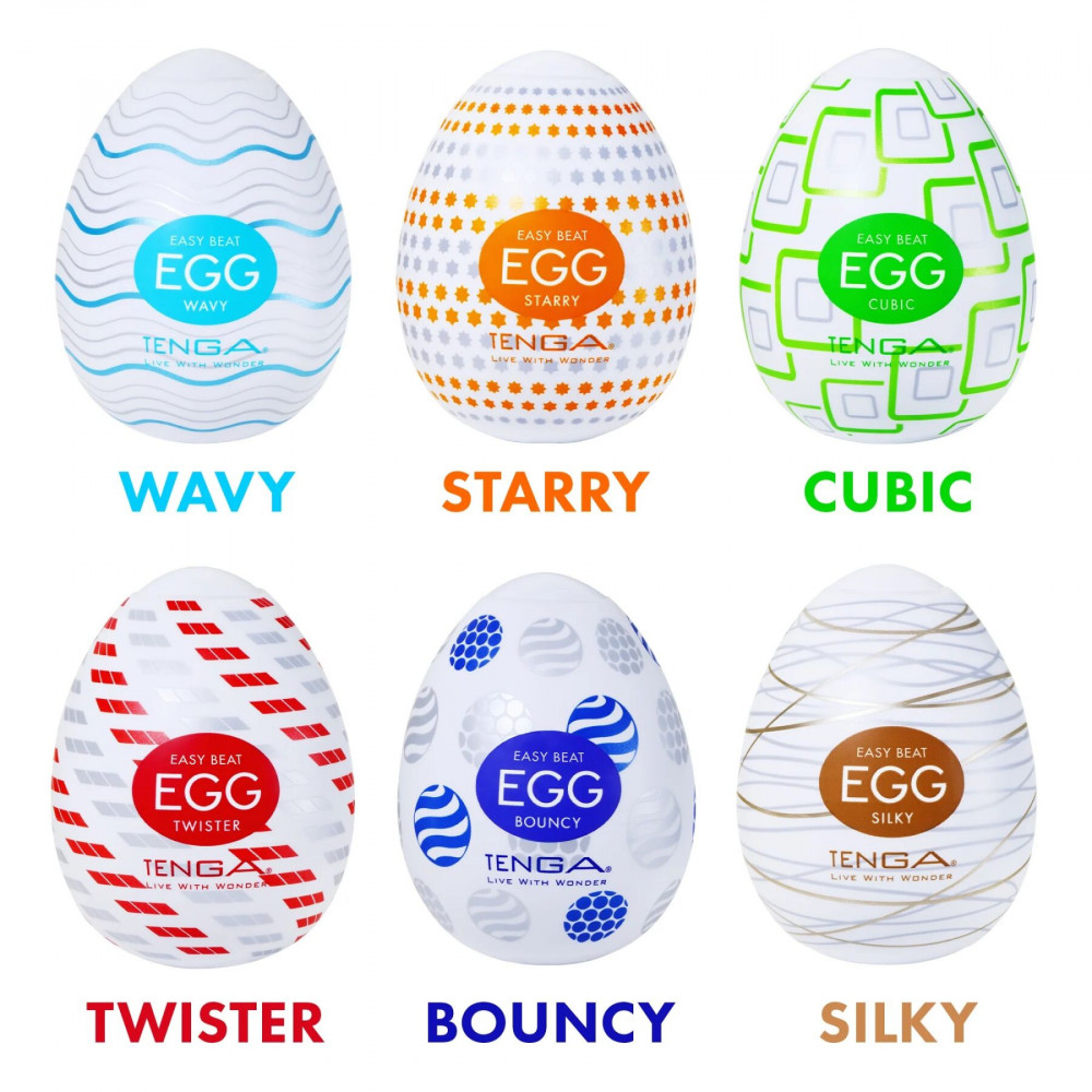 Мастурбатори без вібрації - Мастурбатор-яйце Tenga Egg Cubic 4