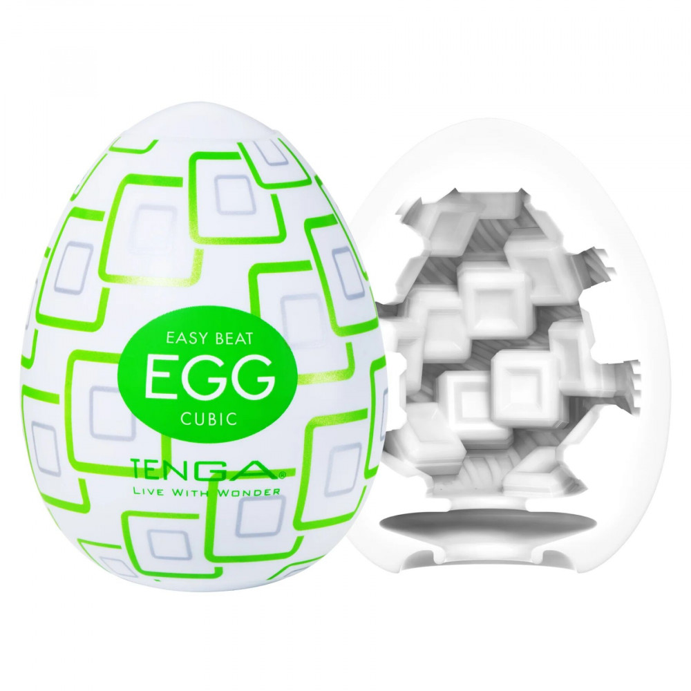 Мастурбатори без вібрації - Мастурбатор-яйце Tenga Egg Cubic 1