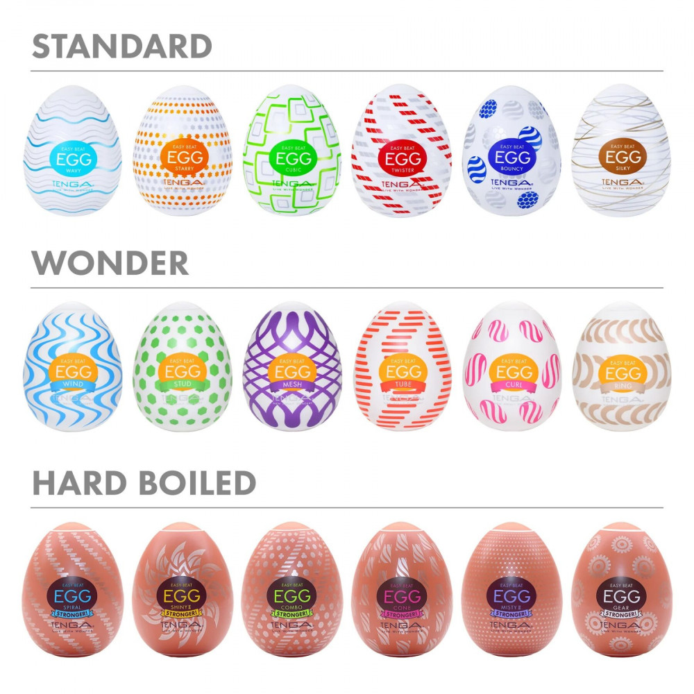 Мастурбатори без вібрації - Мастурбатор-яйце Tenga Egg Cubic 6