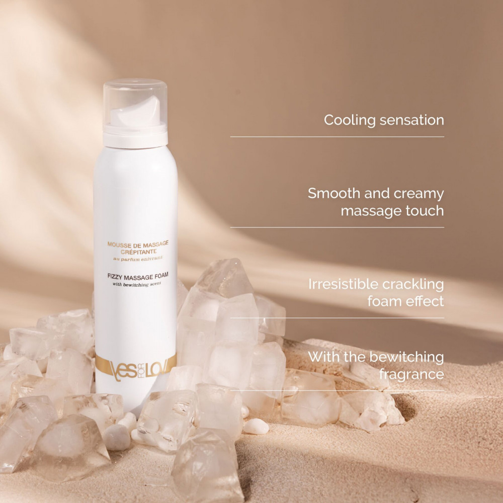 Для массажа - Массажная пена YESforLOV FIZZY MASSAGE FOAM with bewitching scent 150 мл 1