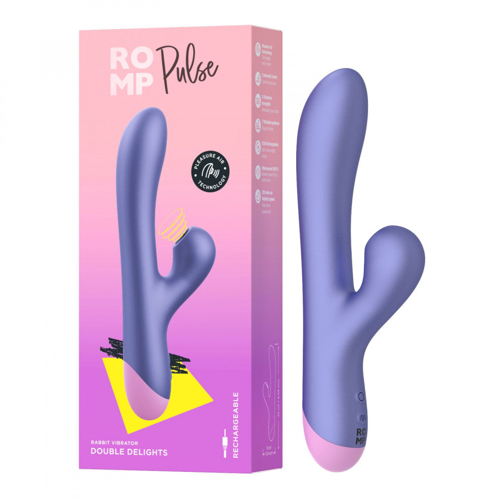 Вібратор-кролик - Вакуумний вібратор-кролик Romp Pulse 7