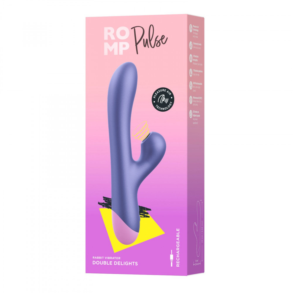 Вібратор-кролик - Вакуумний вібратор-кролик Romp Pulse 6