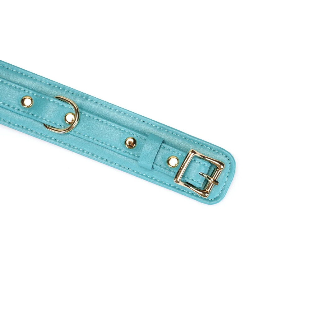 - Нашийник з повідцем Liebe Seele Blue Lamb Leather Collar with Velvet Lining 6
