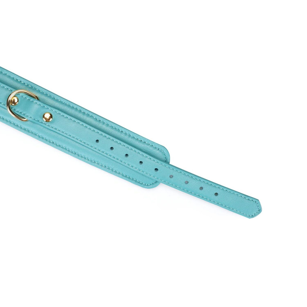 - Нашийник з повідцем Liebe Seele Blue Lamb Leather Collar with Velvet Lining 4