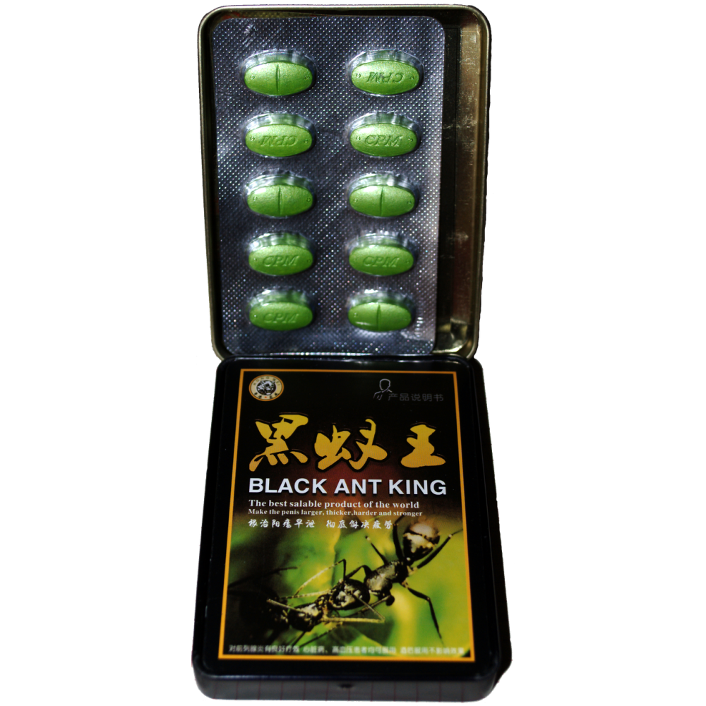 Лубриканты - Таблетки BLACK ANT KING для мужчин 10 шт (цена за упаковку)
