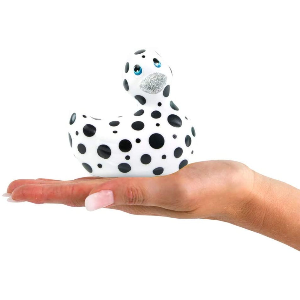 Вибропули и мини-вибраторы - Уточка вибратор I Rub My Duckie белая в черный горох 2