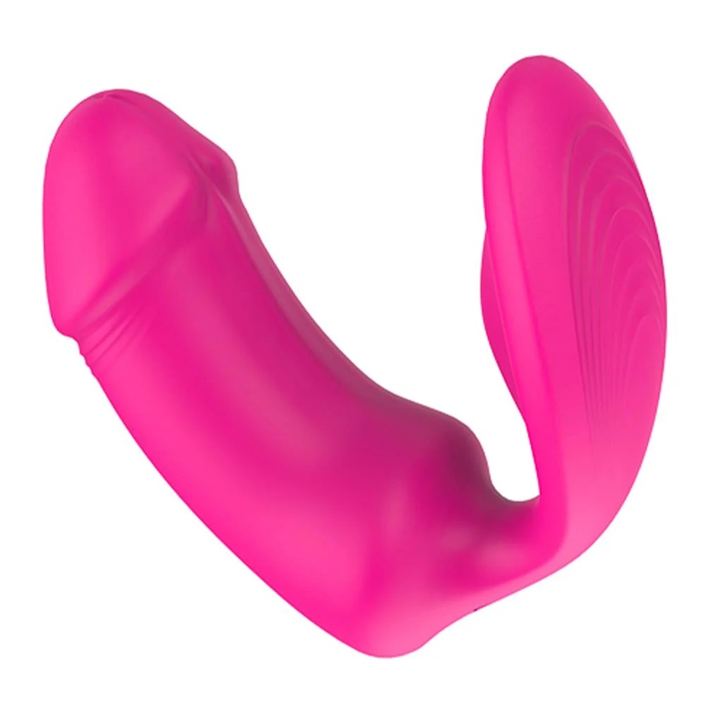 Вибратор-кролик - Вагинально-клиторальный вибратор Dream Toys Essentials с пультом, розовый, 9 × 3 см 5