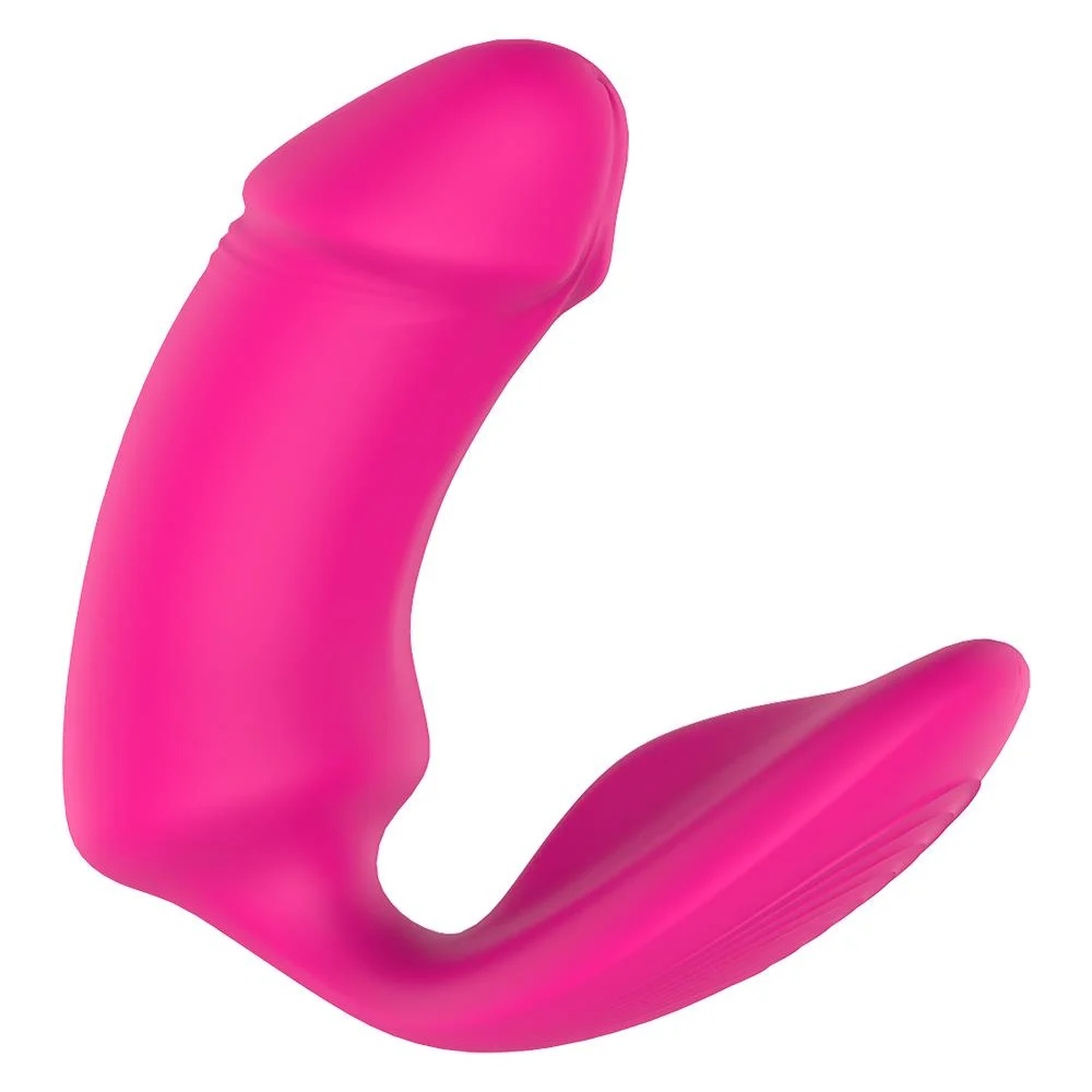 Вибратор-кролик - Вагинально-клиторальный вибратор Dream Toys Essentials с пультом, розовый, 9 × 3 см 7