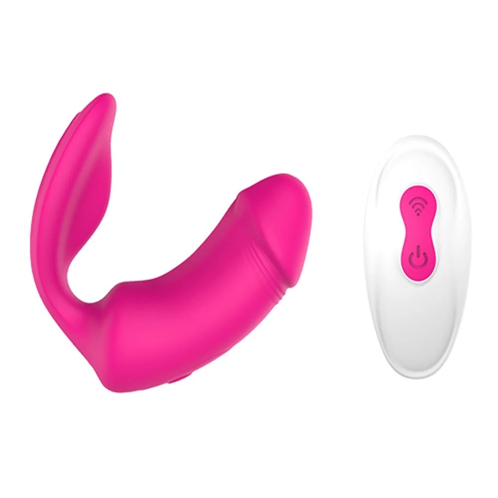 Вибратор-кролик - Вагинально-клиторальный вибратор Dream Toys Essentials с пультом, розовый, 9 × 3 см 15