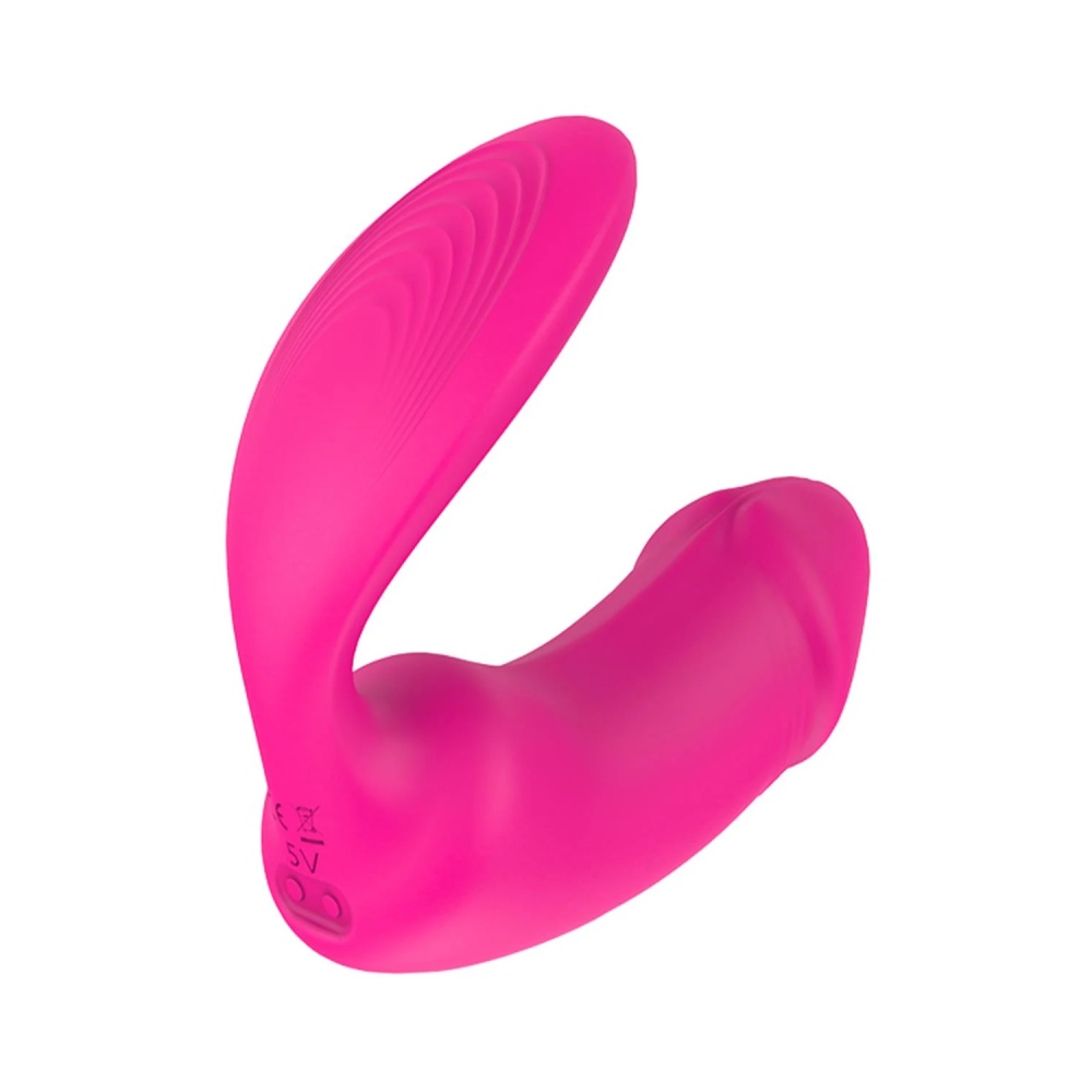 Вибратор-кролик - Вагинально-клиторальный вибратор Dream Toys Essentials с пультом, розовый, 9 × 3 см 4